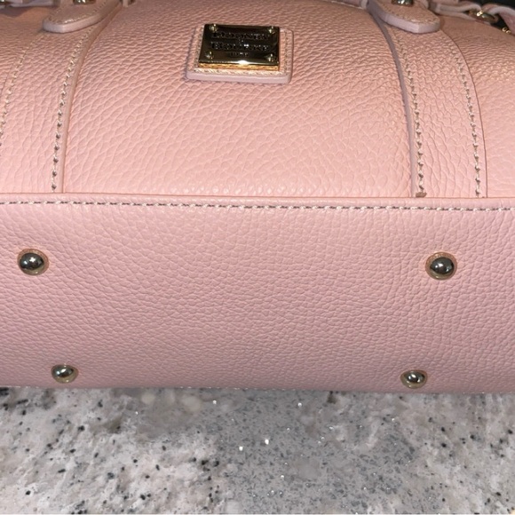 Dooney & Bourke Blush Pink LUCCA Leather Satchel - Picture 2 of 4